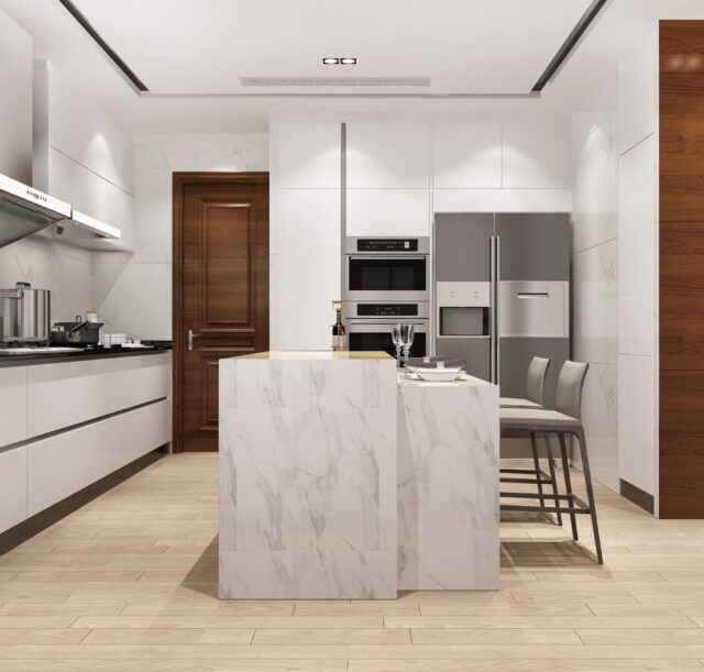 white-minimal-kitchen interiors