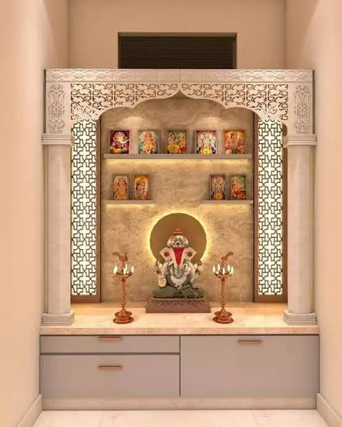 pooja room Interiors3